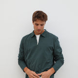 Zip Polo Dark Green