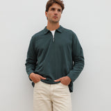 Zip Polo Dark Green