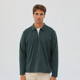 Zip Polo Dark Green