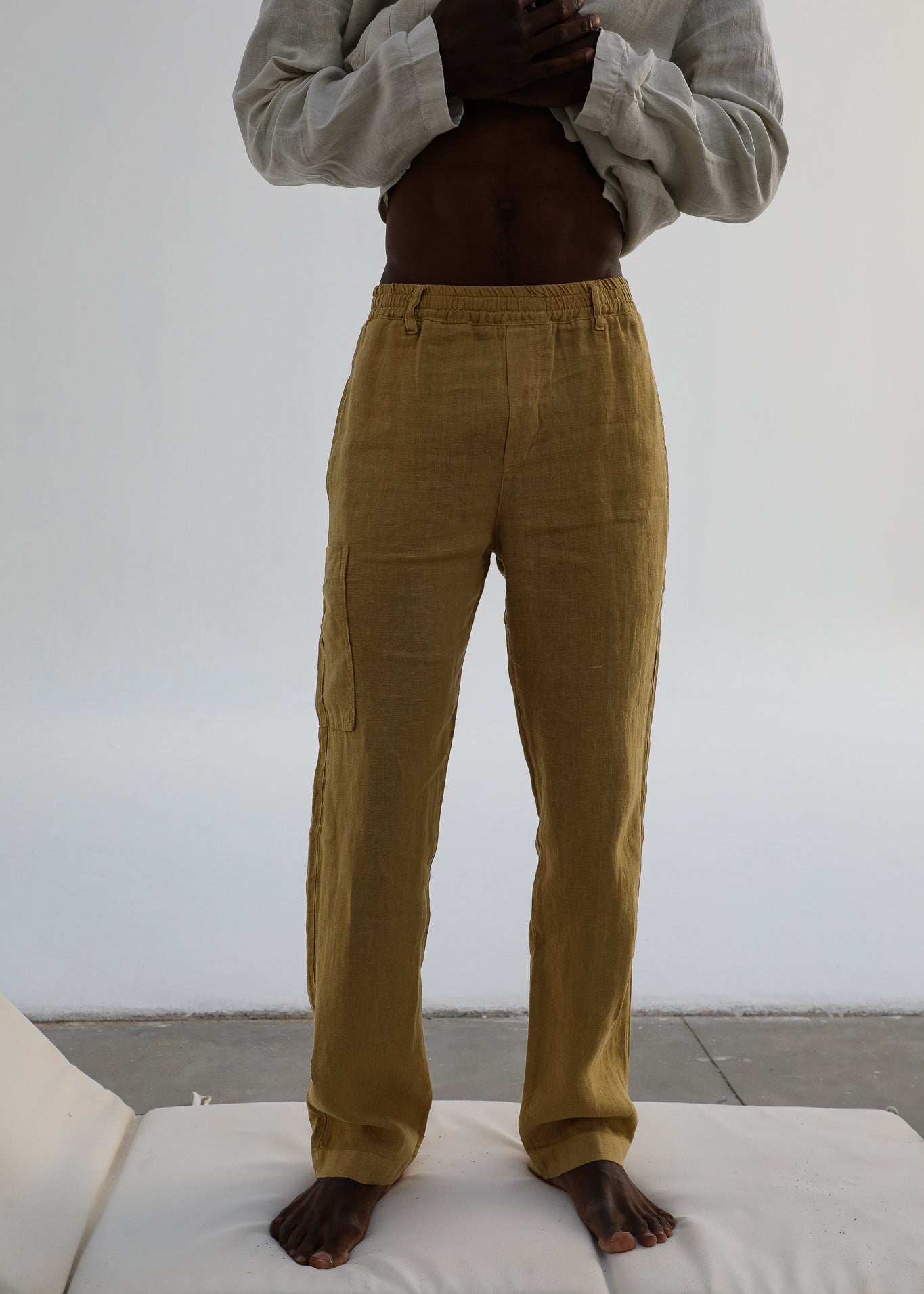Comfy Linen Pants Mustard