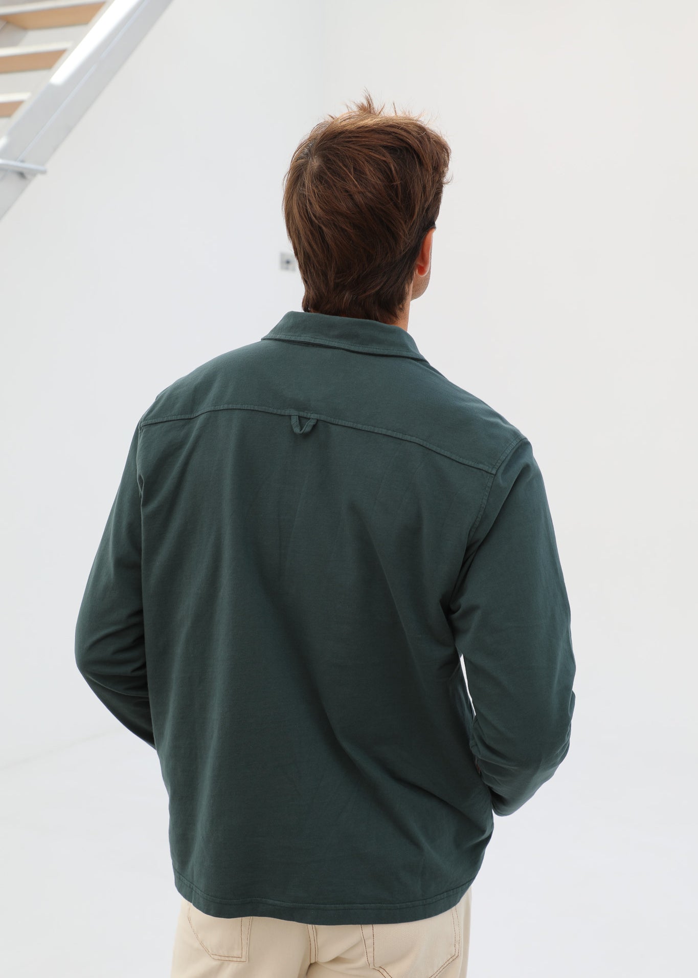 Zip Polo Dark Green