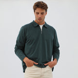 Zip Polo Dark Green