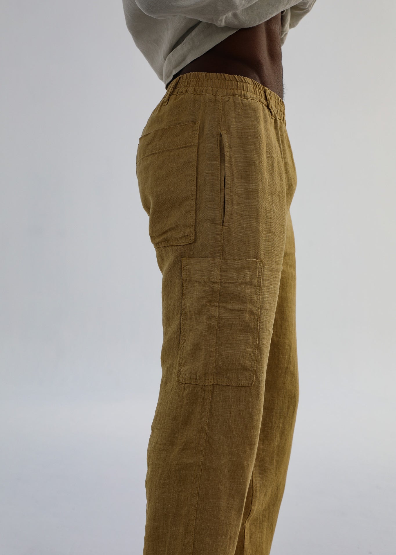 Comfy Linen Pants Mustard