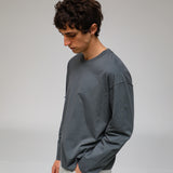 Long Trendy Side Pocket T-Shirt Petrol