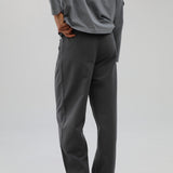 Crossed Pleated Pants Dark Grey