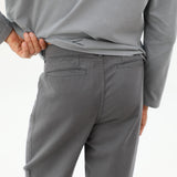 Crossed Pleated Pants Dark Grey