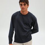 Modern Long Trendy T-Shirt Dark Navy