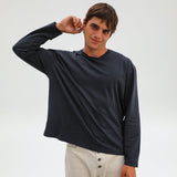 Modern Long Trendy T-Shirt Dark Navy