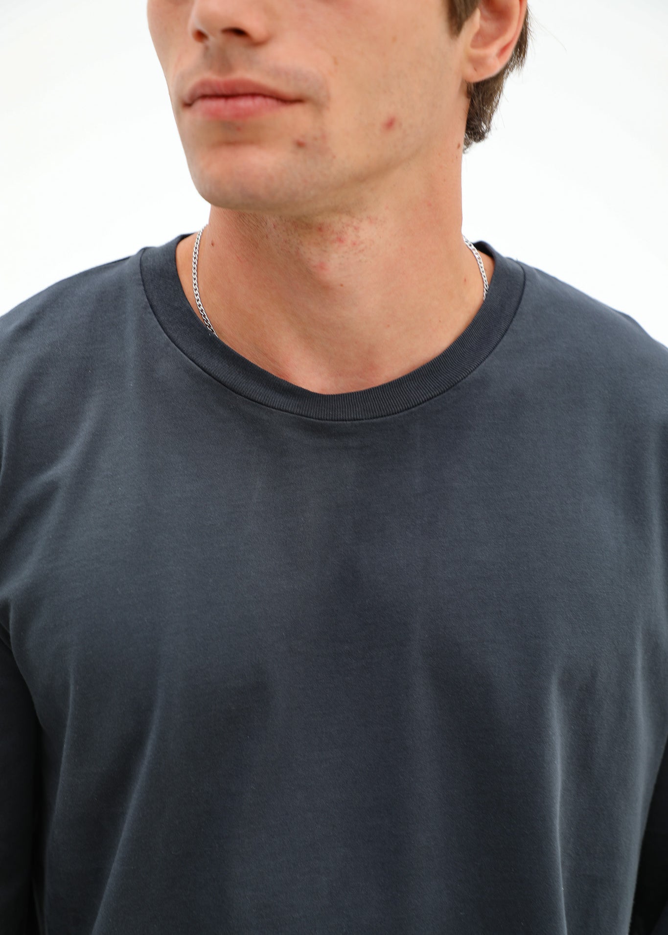 Modern Long Trendy T-Shirt Dark Navy