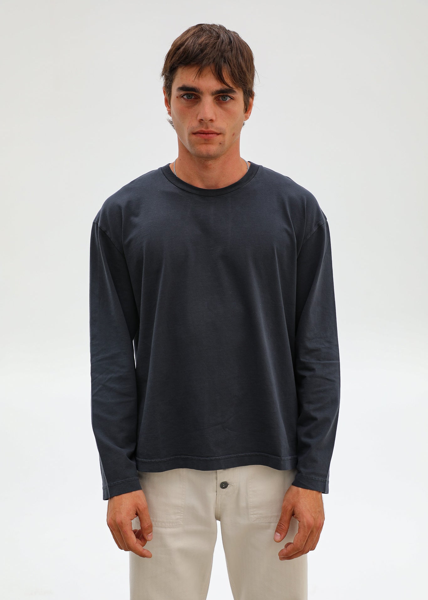 Modern Long Trendy T-Shirt Dark Navy