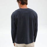 Modern Long Trendy T-Shirt Dark Navy