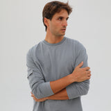 Long Pocket Modern Trendy T-Shirt Grey