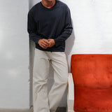 Modern Long Trendy T-Shirt Dark Navy