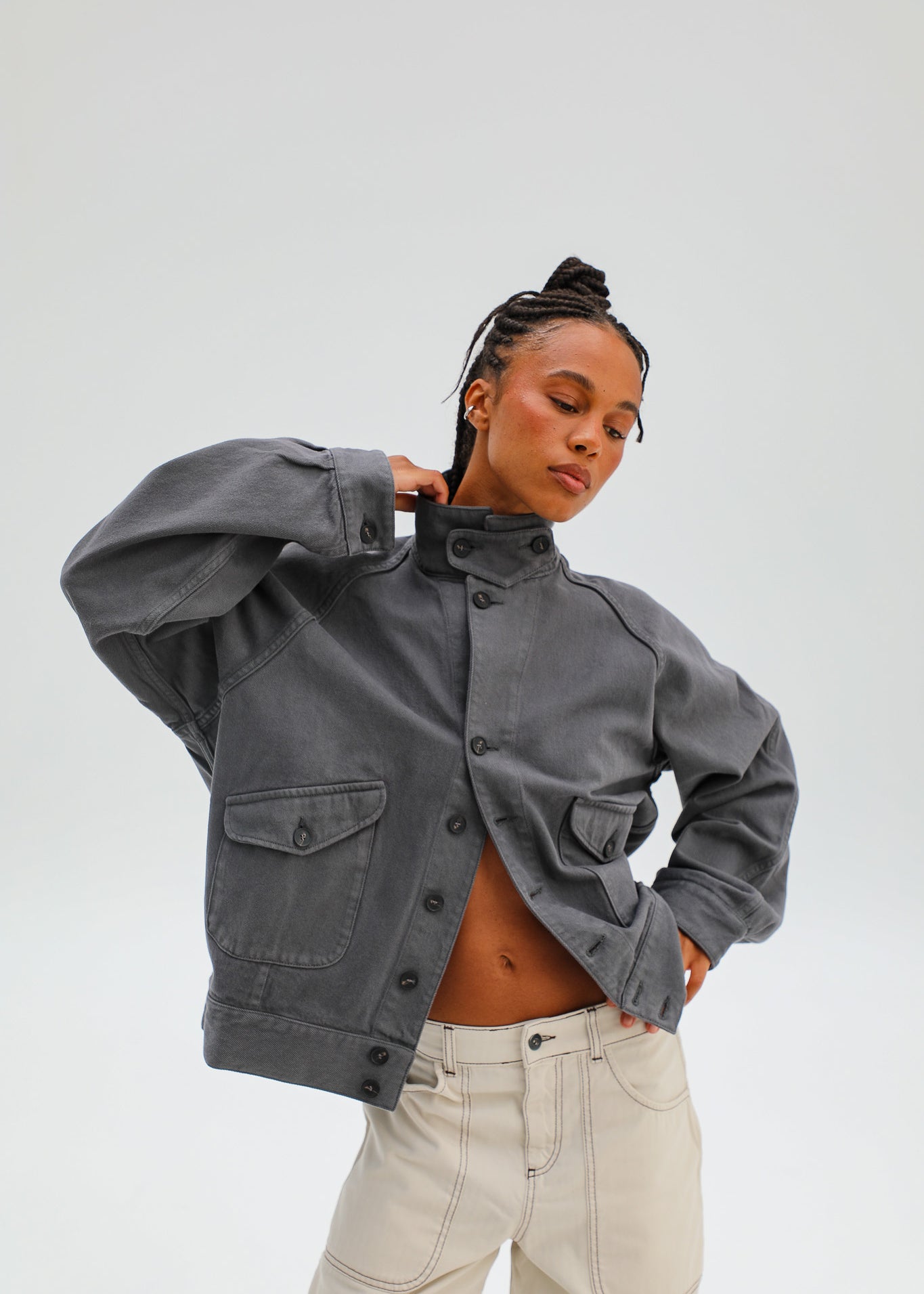 Bomber Jacket Dark Grey