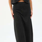 Diplomatic Stripes Skirt Black & Grey