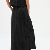 Diplomatic Stripes Skirt Black & Grey