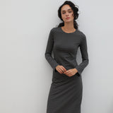 Stripes Dress Black & Grey