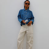 Seams Pocket Pants Beige