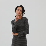 Stripes Dress Black & Grey