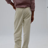 Crossed Pleated Pants Natural
