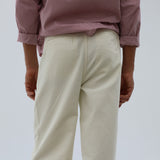 Crossed Pleated Pants Natural