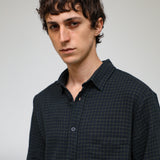 Square Shirt Navy & Green