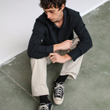 Square Shirt Navy & Green