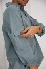 Pocket Modern Polo Light Blue