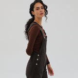 Denim Overall Brown