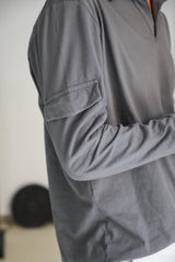 Pocket Modern Polo Dark Grey