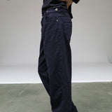 Back Detail Pants Dark Navy