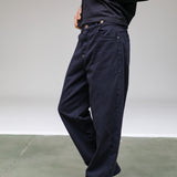 Back Detail Pants Dark Navy