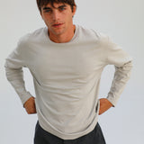 Modern Long Trendy T-Shirt Light Grey