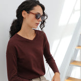 Cozy Long Trendy Burgundy