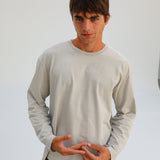Modern Long Trendy T-Shirt Light Grey