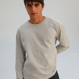 Modern Long Trendy T-Shirt Light Grey