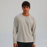 Modern Long Trendy T-Shirt Light Grey