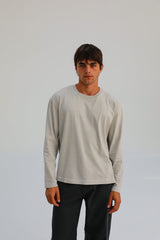 Modern Long Trendy T-Shirt Light Grey