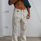 Modern Pleated Linen Pants Natural