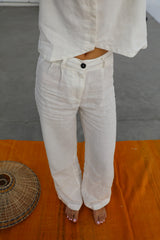 Linen Pants White