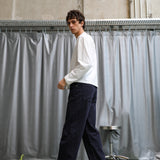 Back Detail Pants Dark Navy