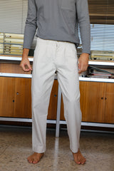 Retro Comfy Pants Light Beige