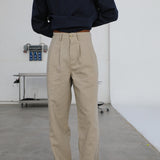 Retro Comfy Linen Pants Grey