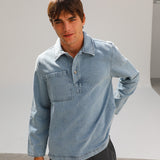 Cool Denim Polo Light Blue