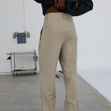 Retro Comfy Linen Pants Grey