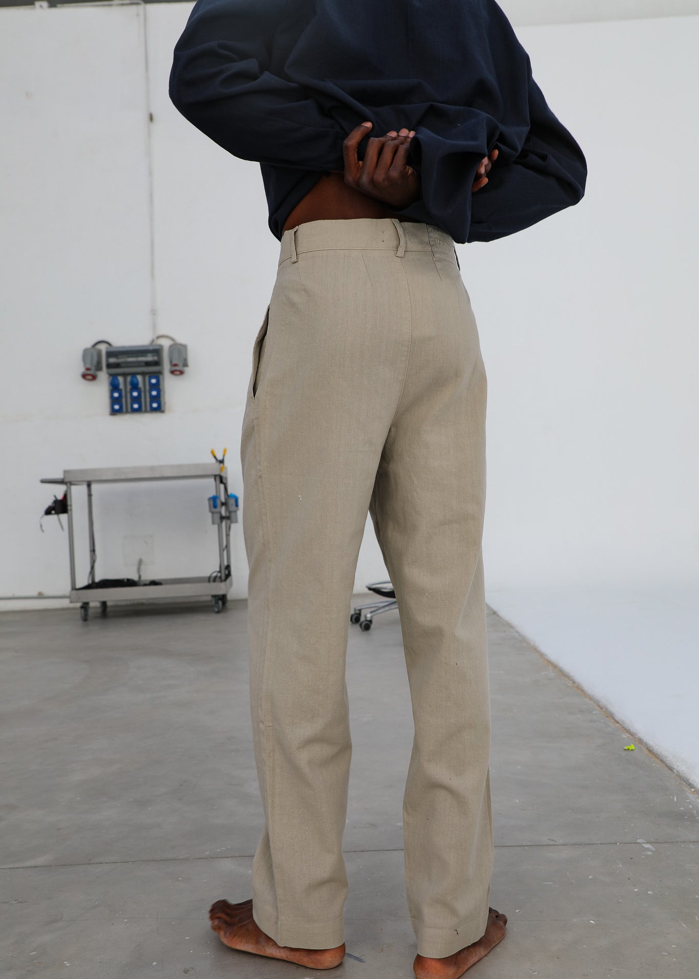 Retro Comfy Linen Pants Grey