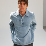 Cool Denim Polo Light Blue