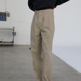 Retro Comfy Linen Pants Grey