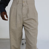 Retro Comfy Linen Pants Grey