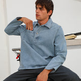 Cool Denim Polo Light Blue